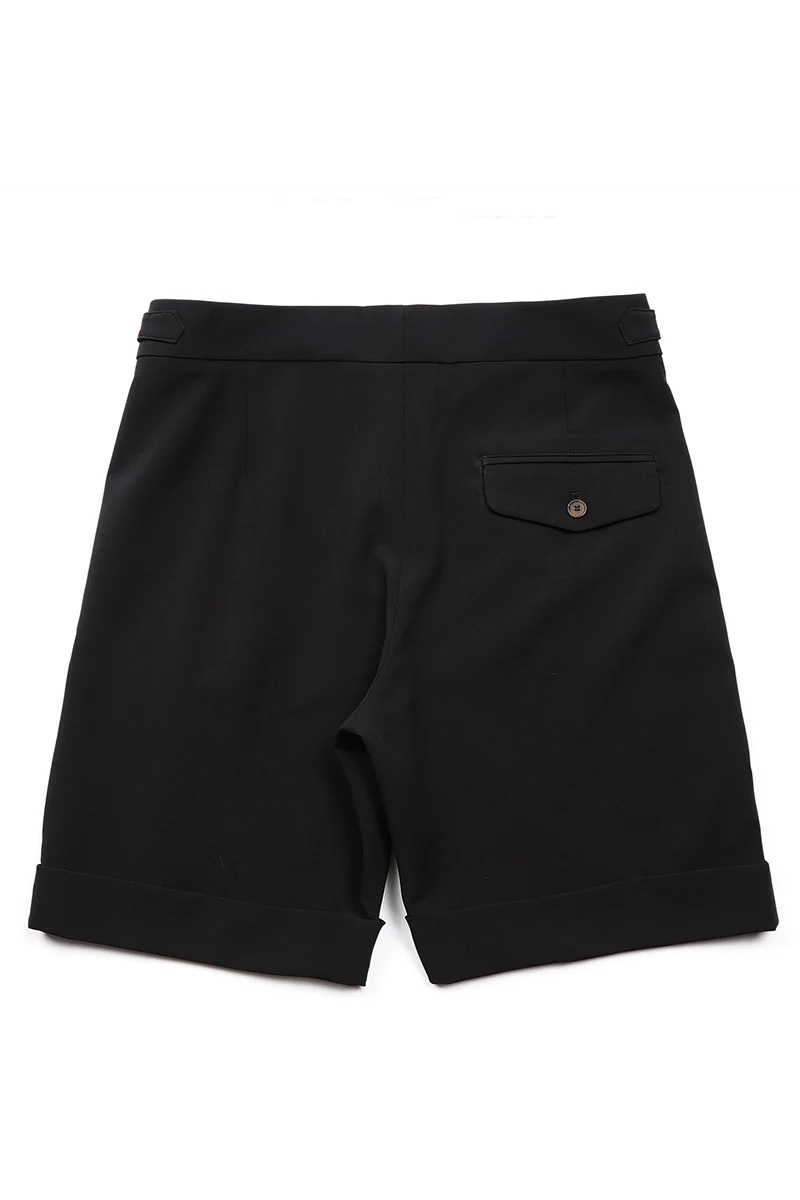 Black Oxford Pleated Shorts - Image 7