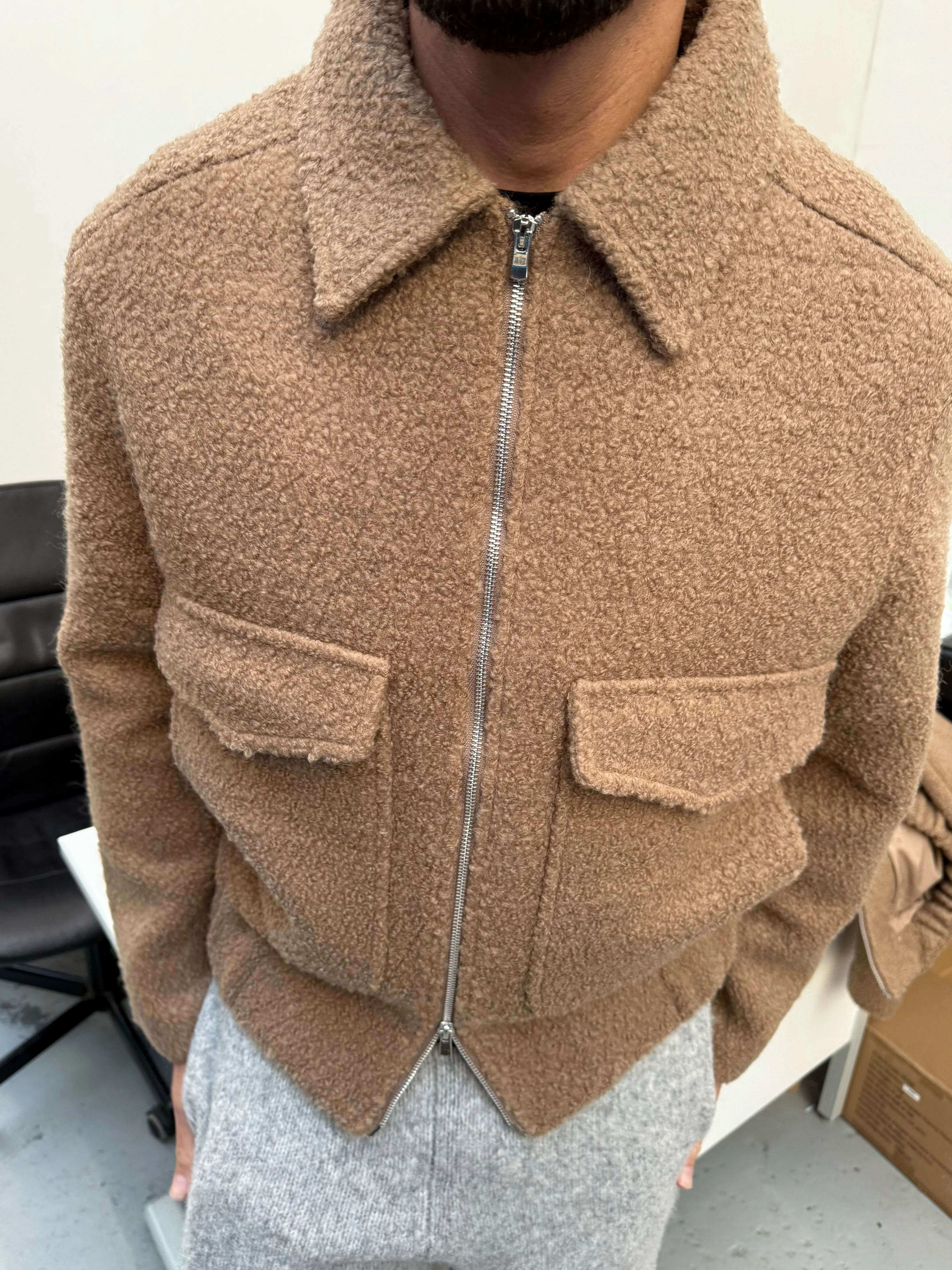 BOUCLE JACKET BROWN - Image 4