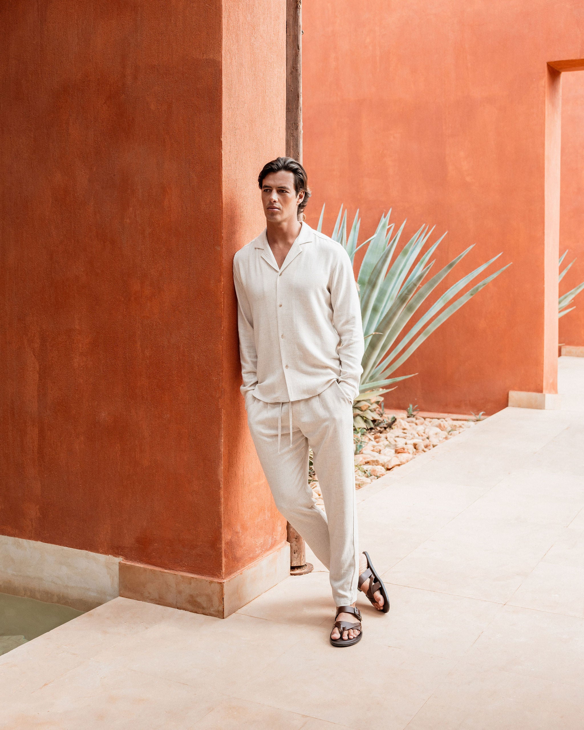 Oatmeal Linen Shirt - Image 6