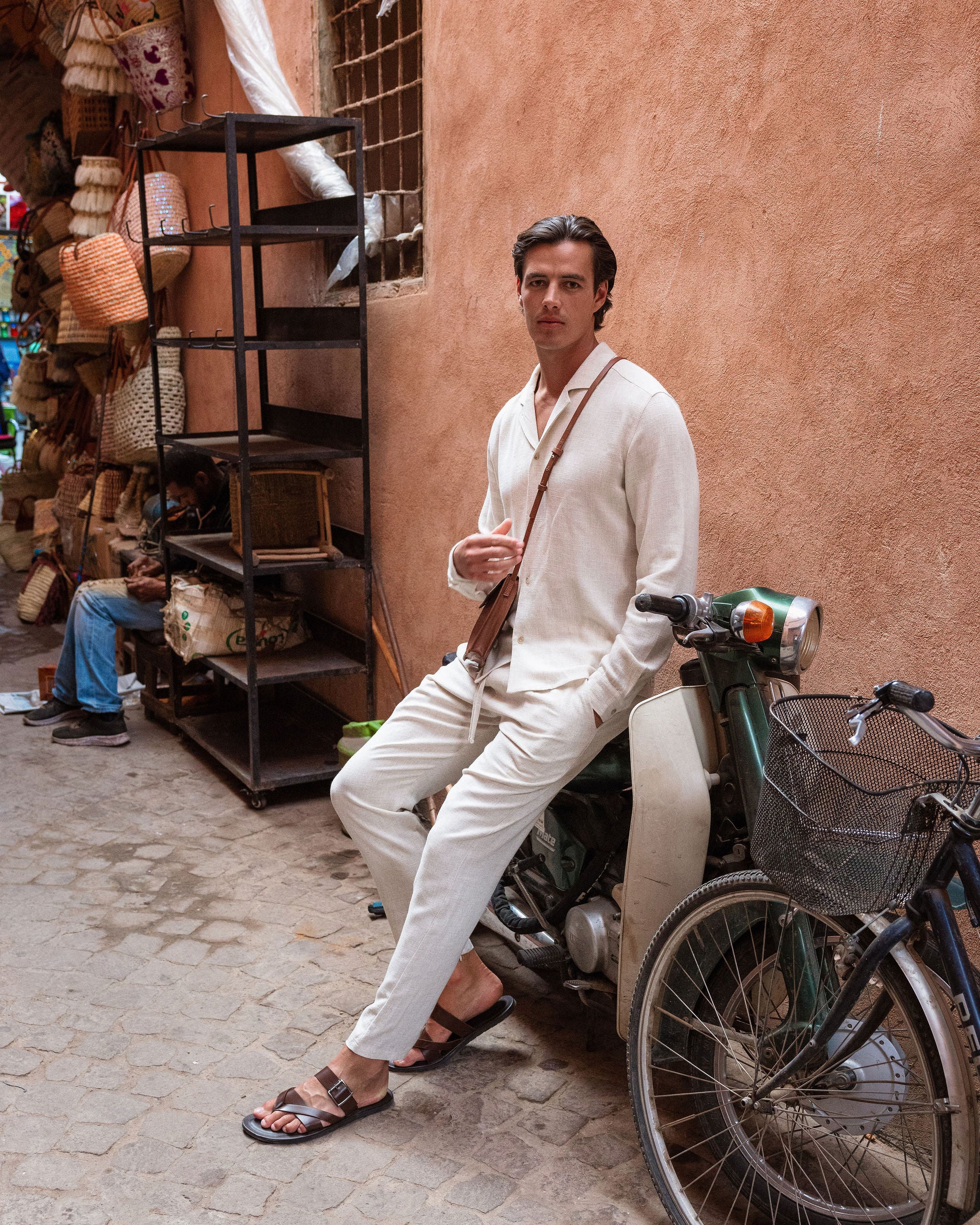 Oatmeal Linen Trouser - Image 5