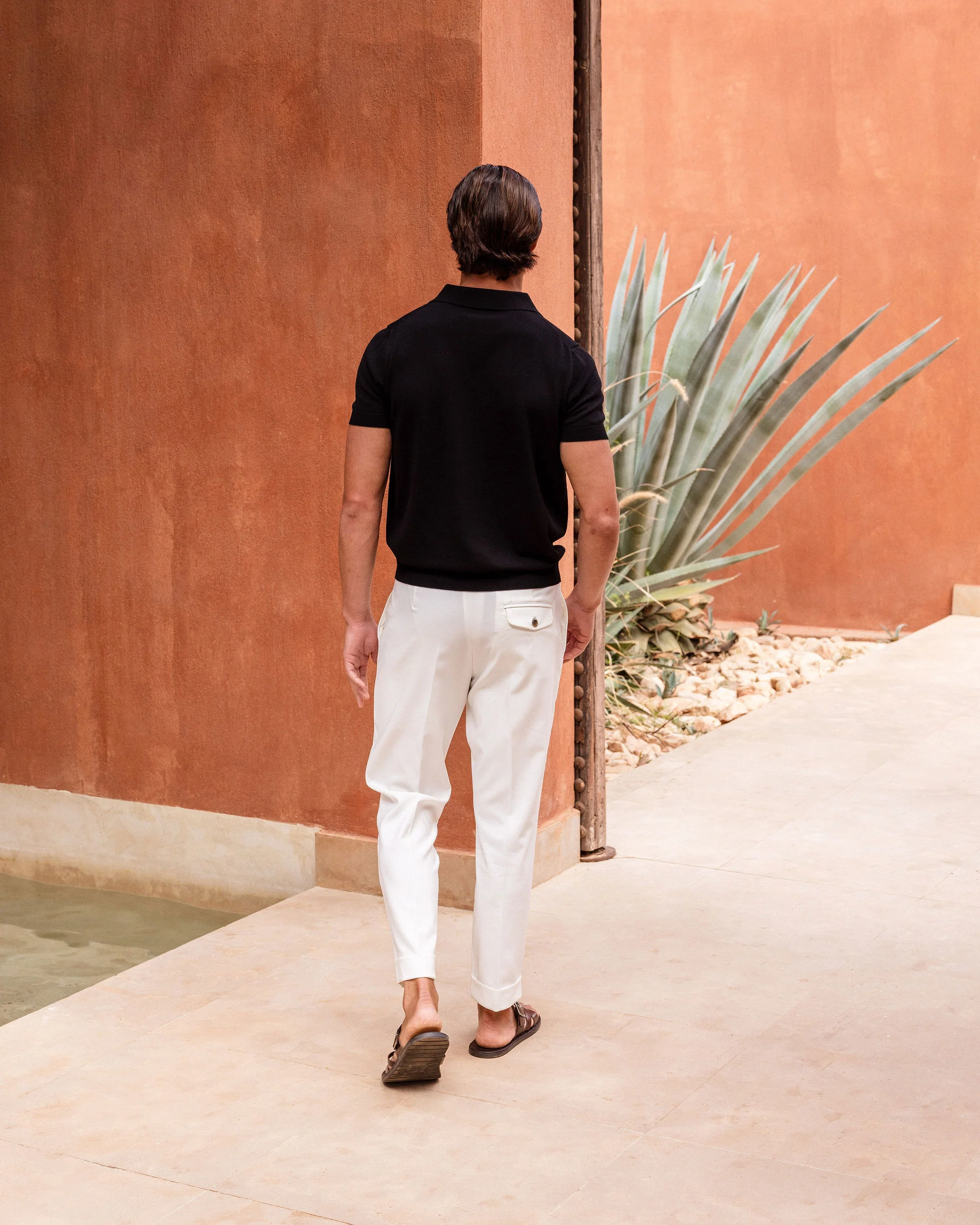 WHITE OXFORD PLEATED TROUSER - Image 18